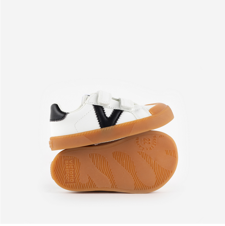 Ténis Respeitadores do Pezinho da Criança Oliver Efecto Branco - Victoria