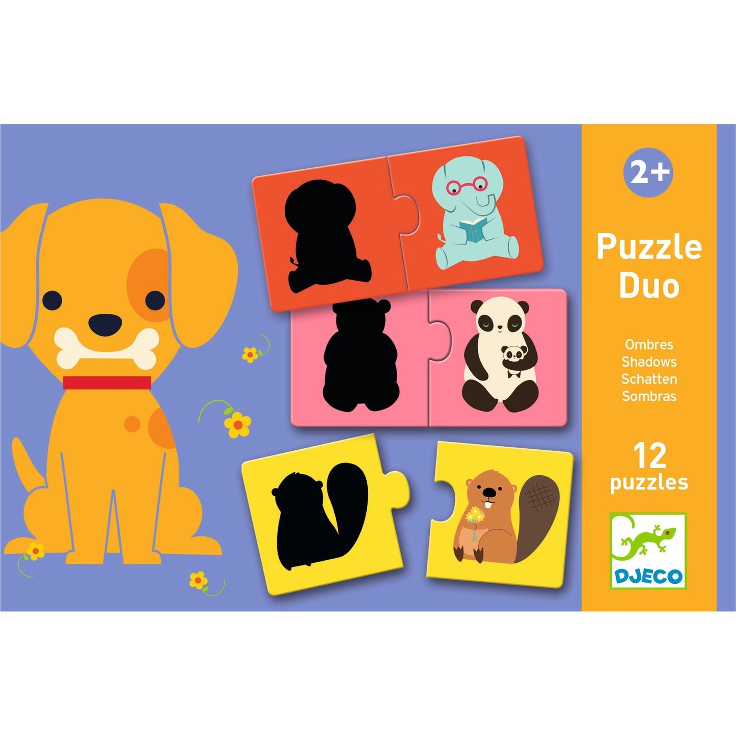 Puzzle Duo - Animais e Sombras
