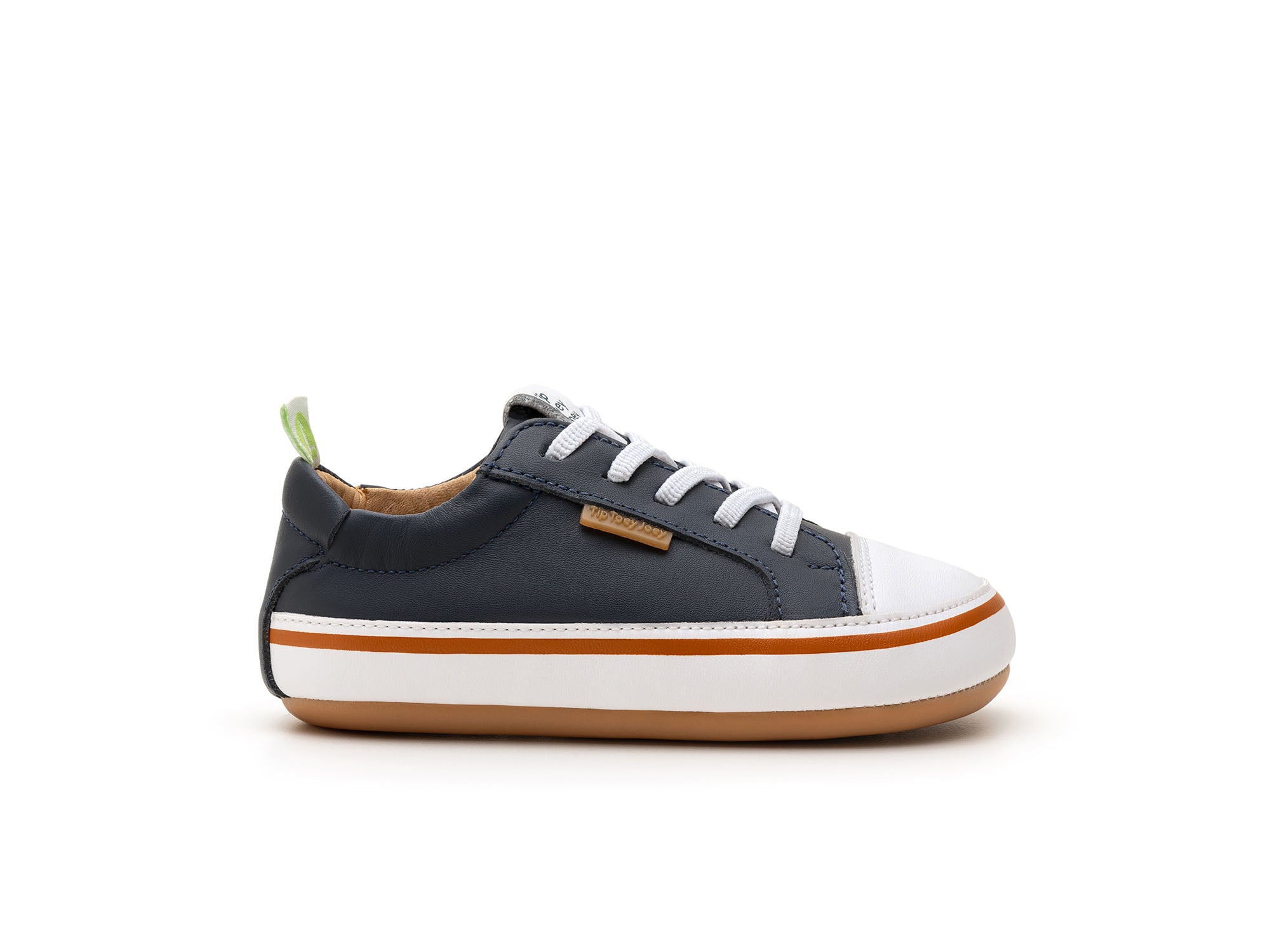 Ténis Respeitadores do Pé da Criança Tip Toey Joey - Funky Navy & White
