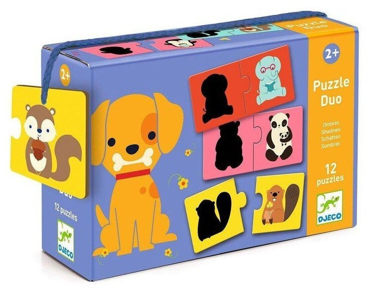 Puzzle Duo - Animais e Sombras