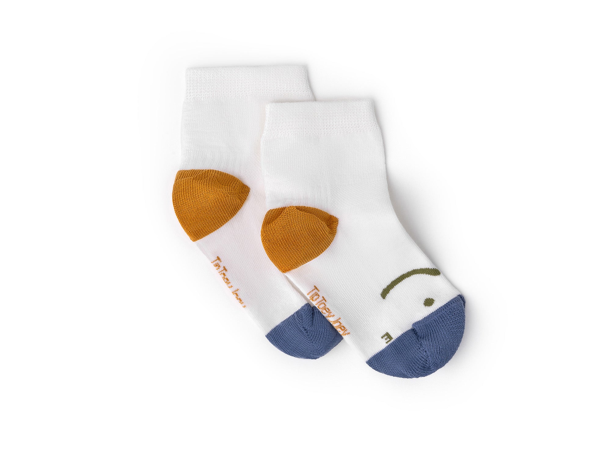 Kit Meias Barefoot Tip Toey Joey - Azul/Mostarda/Verde