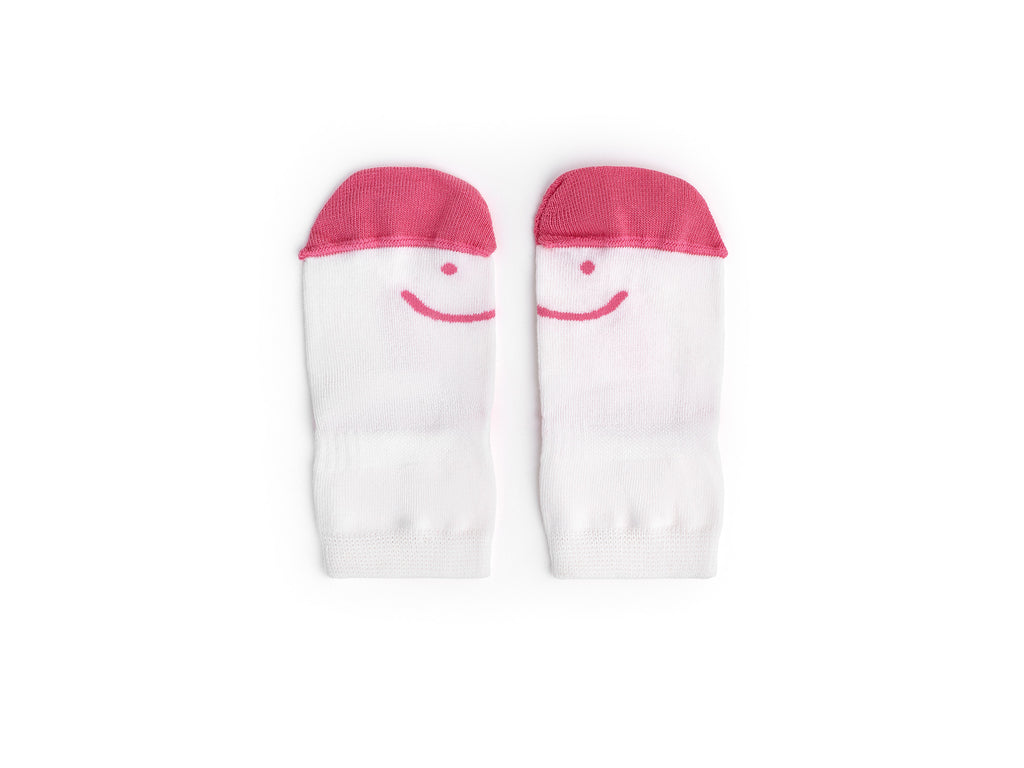 Kit Meias Barefoot Tip Toey Joey - Branco/Rosa/Violeta