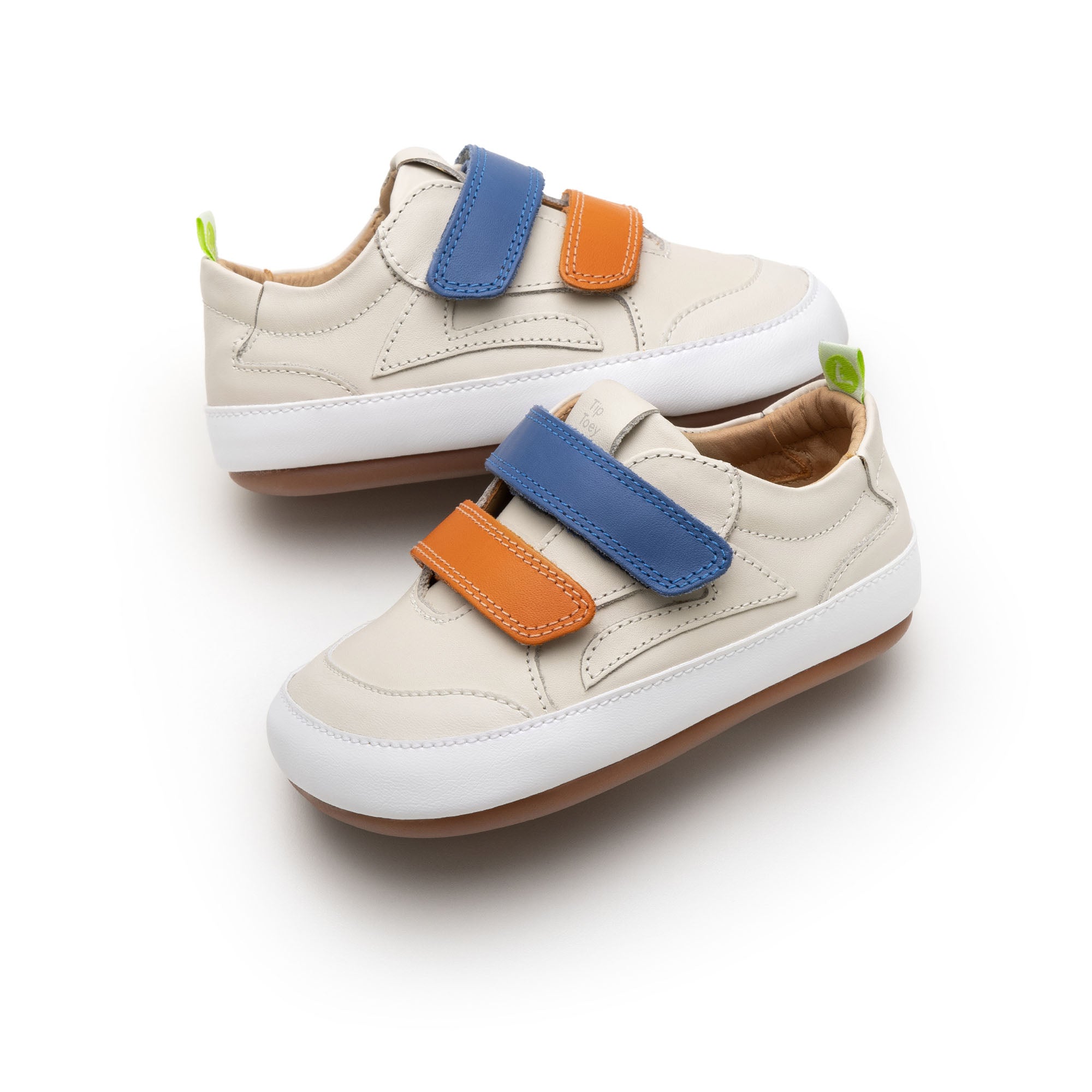 Ténis Respeitadores do Pé da Criança Tip Toey Joey -  Landy TAPIOCA/ TANGERINE/ BLUE TANG
