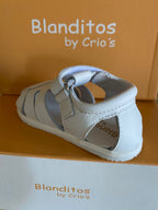 Blanditos by Crio's Sandálias Respeitadoras do pézinho da criança - Blanditos Isla Branco BLANDITOS_ISLA_BRANCOS_3