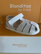 Blanditos by Crio's Sandálias Respeitadoras do pézinho da criança - Blanditos Isla Branco Branco BLANDITOS_ISLA_BRANCOS_4