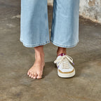 MyFleeters Ténis Desportivos Barefoot de adulto - MyFleeters Lemon Purple Barefoot-Sneakers-Lemon-Purple-Worn