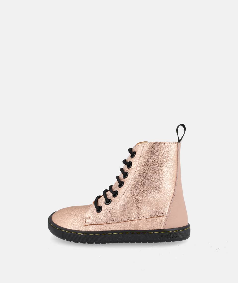 Botas Respeitadores do Pezinho da Criança - Blanditos Chicago Rosa (brilho)