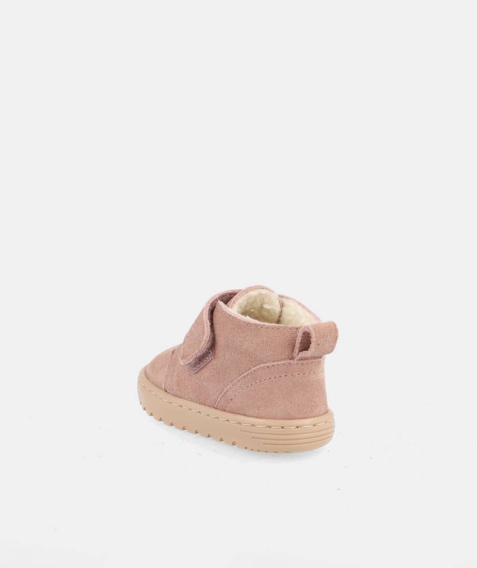 Botas com pêlo Respeitadoras do Pezinho da Criança - Blanditos Ottawa Rosa