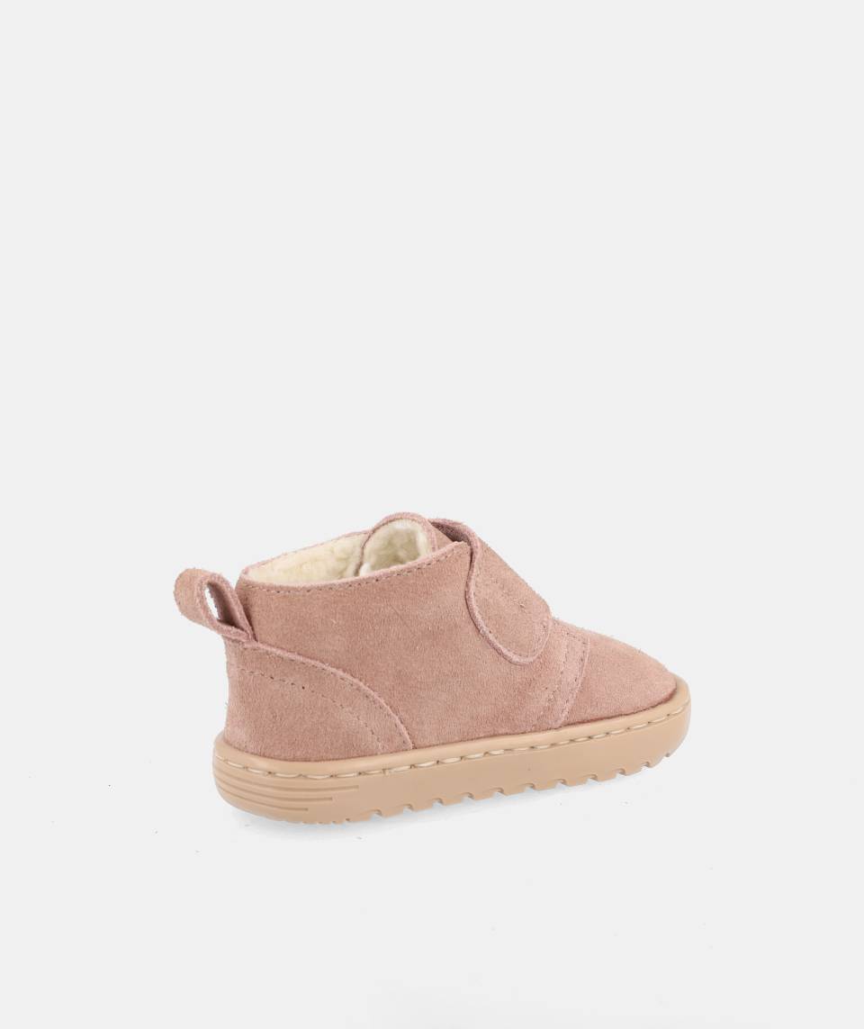 Botas com pêlo Respeitadoras do Pezinho da Criança - Blanditos Ottawa Rosa
