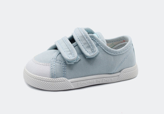 Ténis Respeitadores de Lona Coco Azul claro - Blanditos