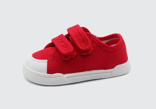 Ténis Respeitadores de Lona Coco Vermelho- Blanditos
