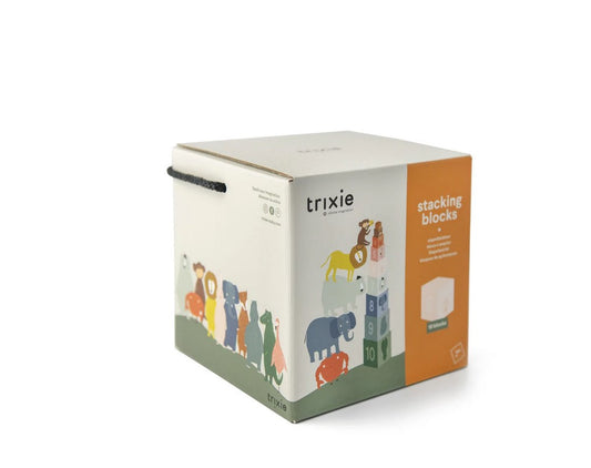 Conjunto 10  Cubos de Empilhar - Trixie