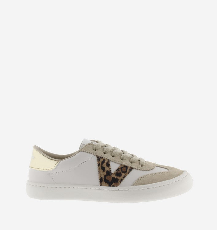 Ténis Barefoot de adulto Pele & Camurça - Victoria Olmo Beige (Leopardo)