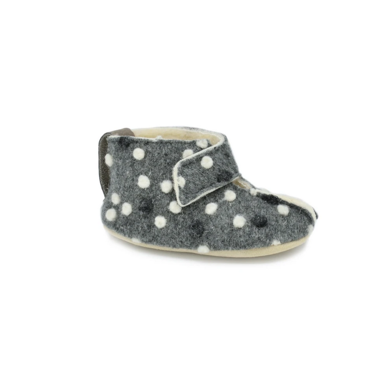 Pantufas respeitadoras do pezinho da Criança Cinzento - Omaking