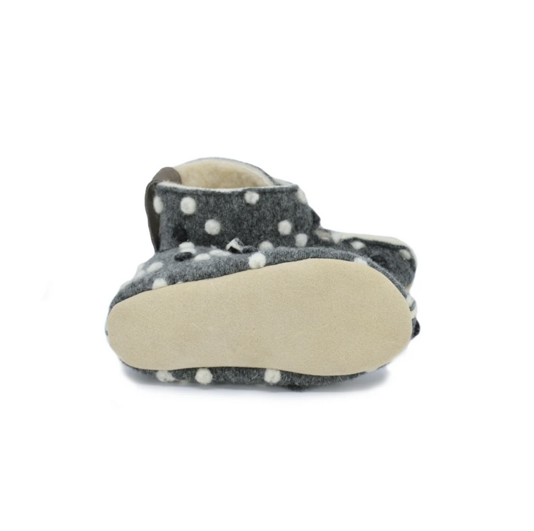 Pantufas respeitadoras do pezinho da Criança Cinzento - Omaking
