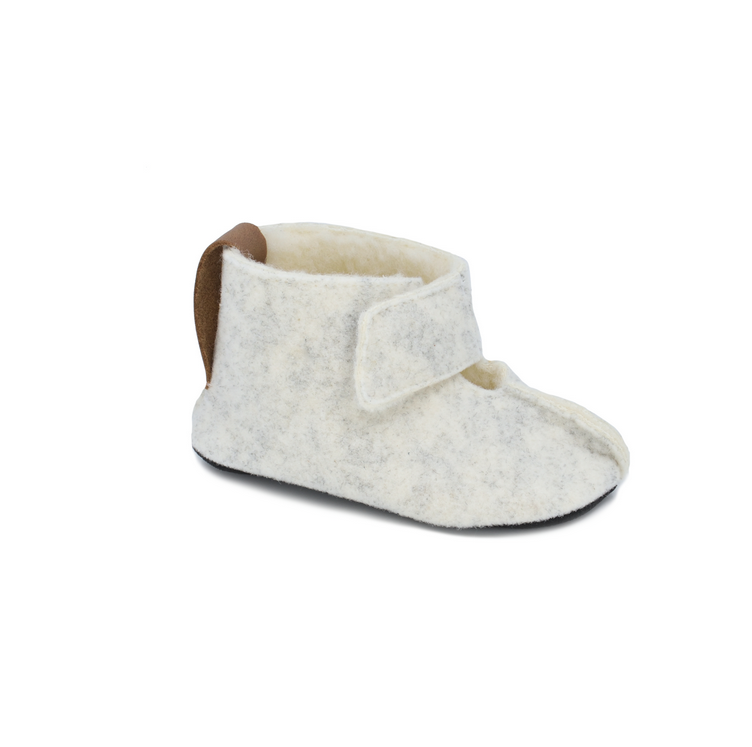 Pantufas respeitadoras do pezinho da Criança Branco - Omaking