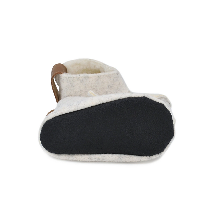 Pantufas respeitadoras do pezinho da Criança Branco - Omaking