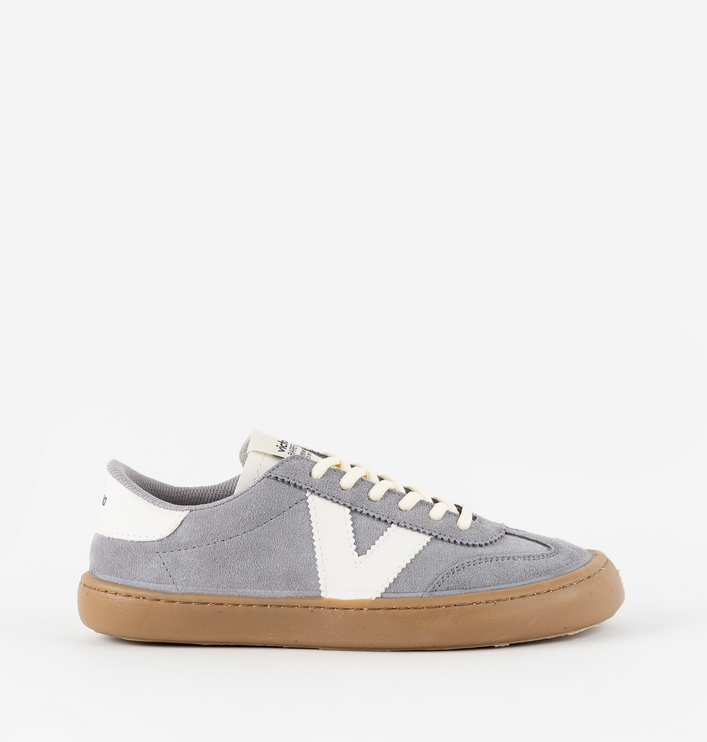 Ténis Barefoot de adulto Pele & Camurça - Victoria Olmo Serraje Gris