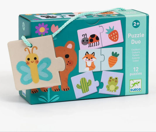 Puzzle Duo -Cores 10 puzzles Djeco