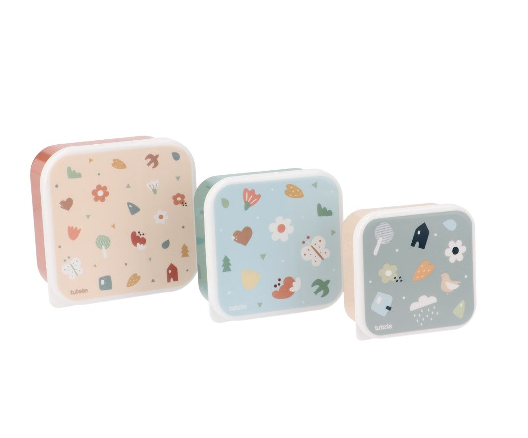 Conjunto 3 Caixas de Alimentos Little Red