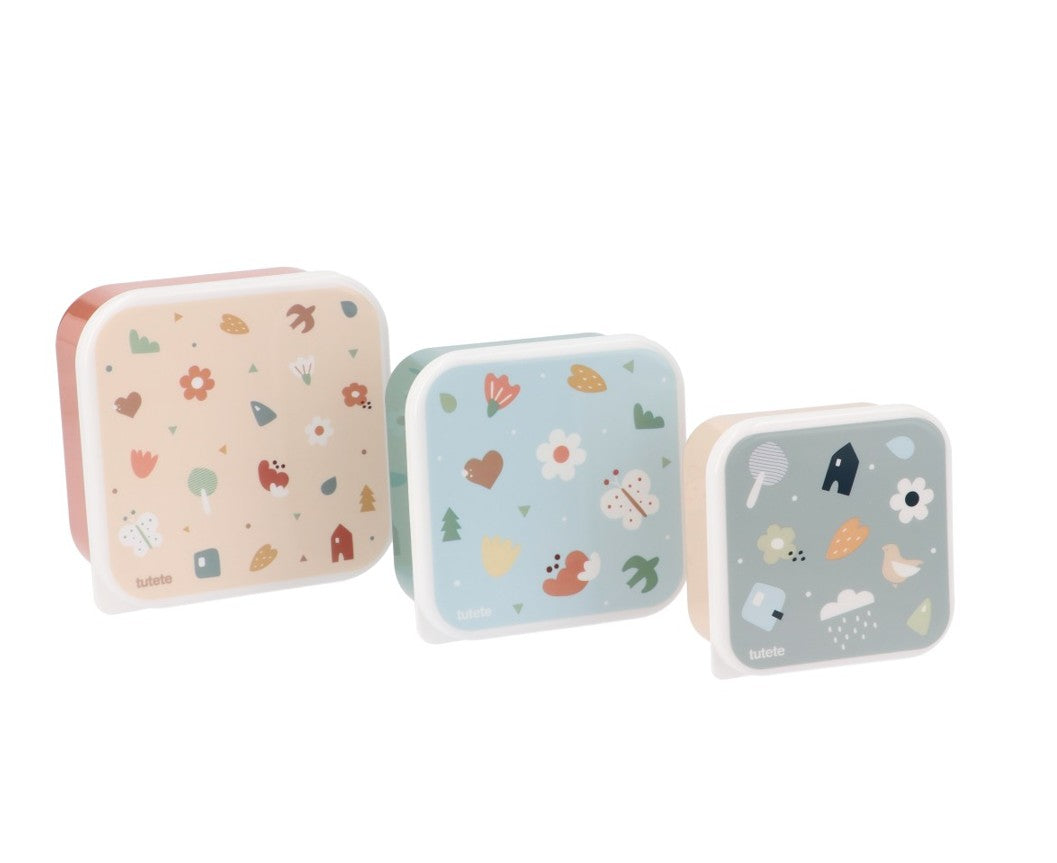 Conjunto 3 Caixas de Alimentos Geometric Nature