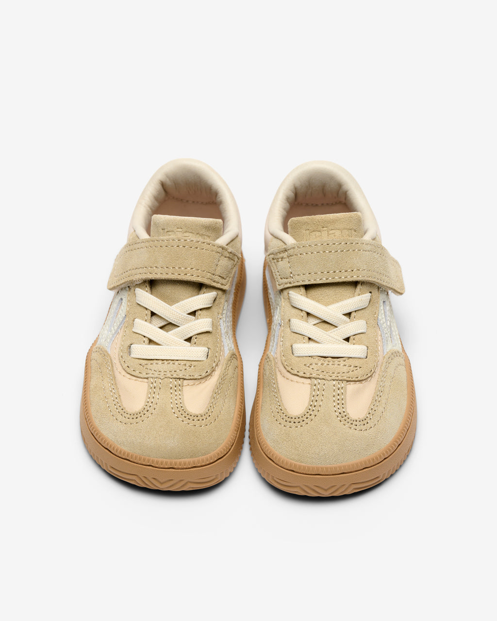 Lejan Brand Ténis respeitadores do pé da criança - Lejan One Nylon Beige Copia_de_nylon_beige_kid_D2
