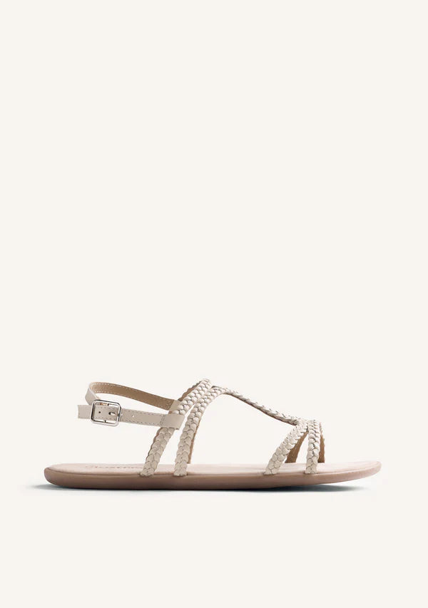Mum Barefoot GIOSEPPO BAREFOOT - SANDÁLIAS COURO ENTRANÇADO NEDELJA GIOSEPPO_BAREFOOT_SANDALIAS_NEDELJA_OFF_WHITE_MADALI_1