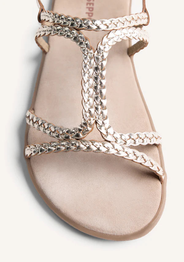 GIOSEPPO BAREFOOT - SANDÁLIAS COURO ENTRANÇADO NEDELJA