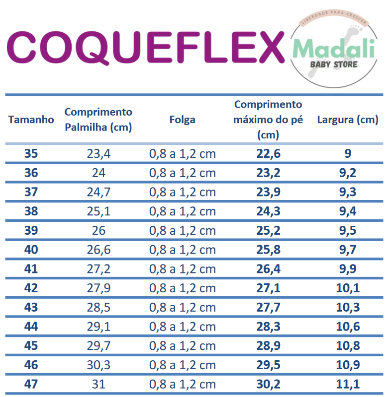 Ténis Desportivos Barefoot de adulto - Coqueflex Nayra