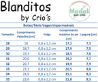 Blanditos by Crio's Botas Impermeáveis Veganos Respeitadores do Pezinho da Criança - Blanditos Hera Rosa Guia_Tamanhos_Blanditos_Botas_Impermeaveis_Madali