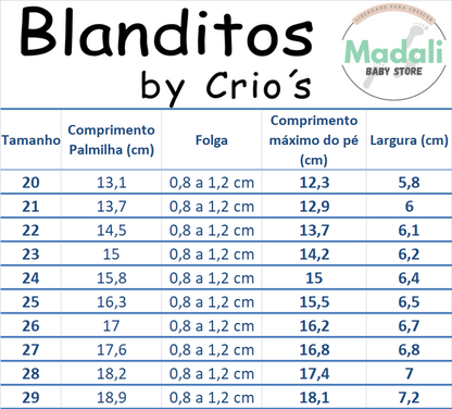 Ténis de Lona Respeitadores do Pezinho da Criança - Blanditos Pomelo Azuis