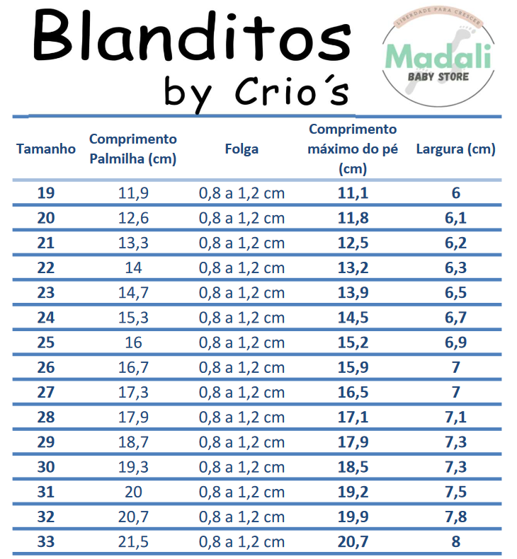 Ténis Desportivos Respeitadores do Pezinho da Criança - Blanditos Paris