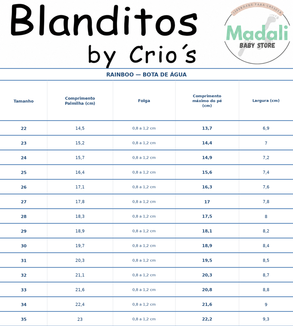 Galochas Rainboo Respeitadores do Pezinho da Criança  - Blanditos