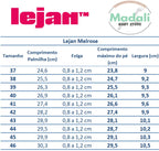 Lejan Brand Ténis Barefoot de adulto - Lejan Melrose Kaki Guia_de_tamanhos_Madali_Lejan_Melrose