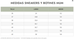 Mum Barefoot Ténis MUM Barefoot - Inés Flower Guia_de_tamanhos_Tenis_e_botas