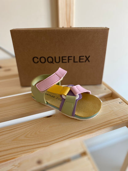 Sandálias Multicolor Respeitadoras do Pezinho da Criança - Coqueflex