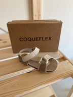 Coqueflex Sandálias Respeitadoras do Pezinho da Criança - Coqueflex Bege IMG-20240630-WA0005