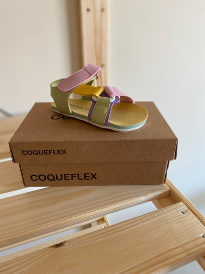 Sandálias Multicolor Respeitadoras do Pezinho da Criança - Coqueflex