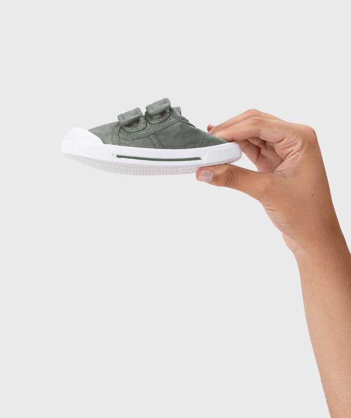 Igor Lonas Respeitadoras do Pezinho da Criança - Igor Canvas V. (Velcro) LonasBarefootIgorCanvasKakiMadali3