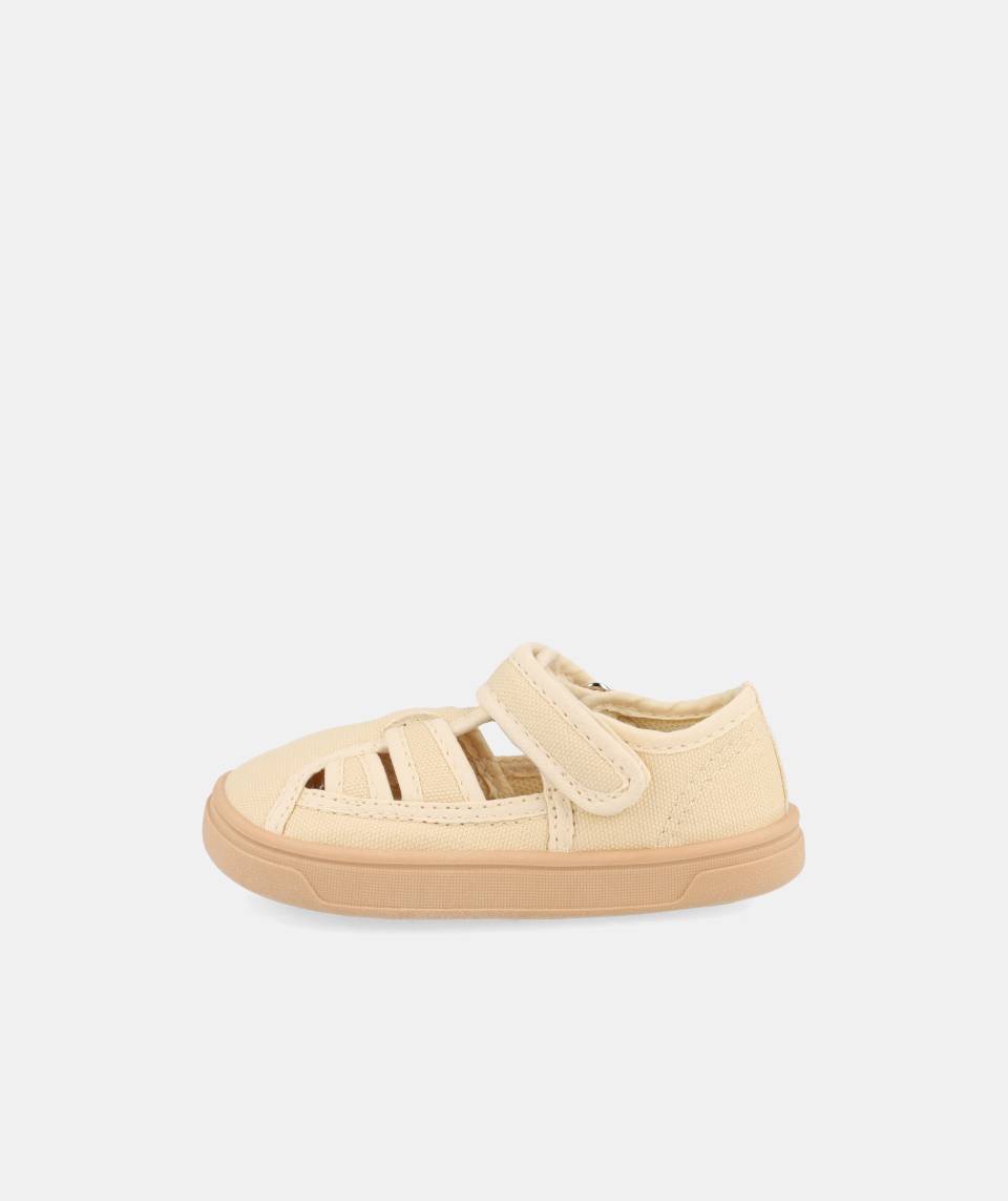 Blanditos by Crio's Ténis de Lona Barefoot - Blanditos Molly Bege MOLLY_BEIG26V-1