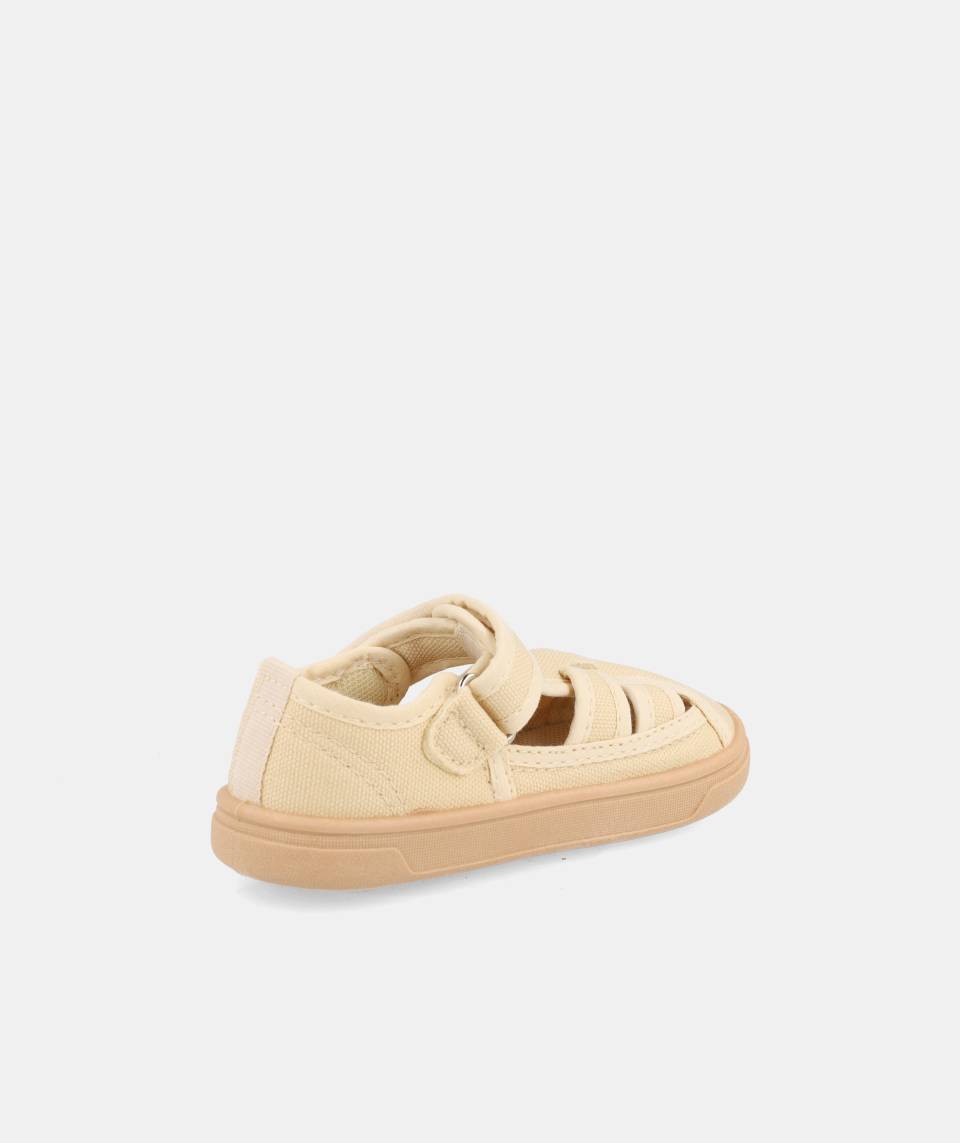 Blanditos by Crio's Ténis de Lona Barefoot - Blanditos Molly MOLLY_BEIG26V-3