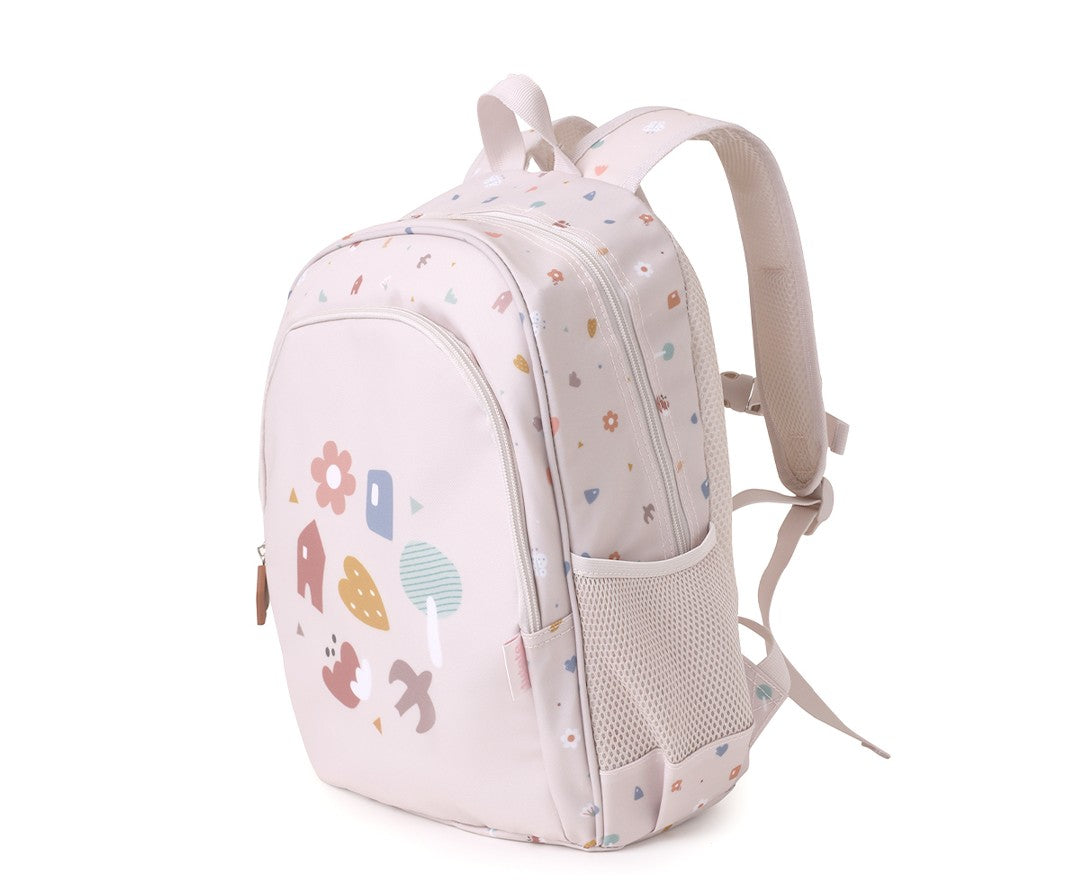 Mochila Média com Porta-chaves Geometric Nature