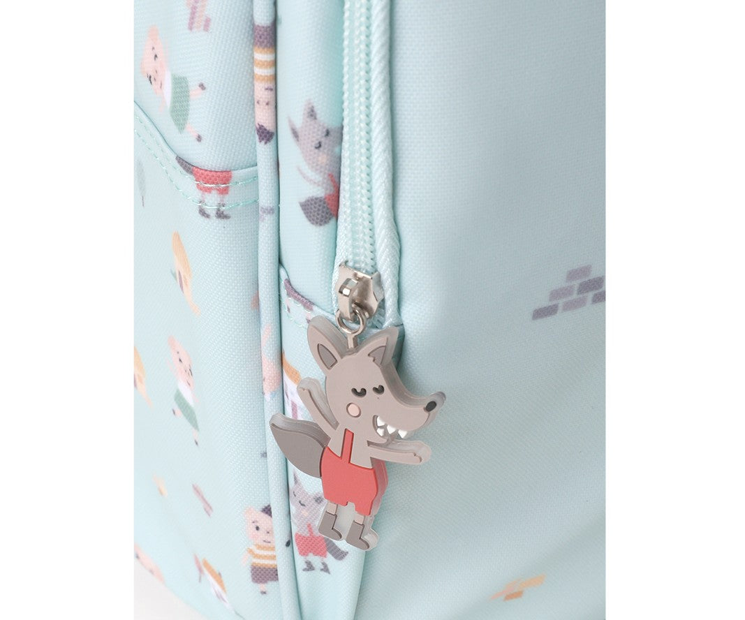 Mochila Média com Porta-chaves The Three Little Pigs