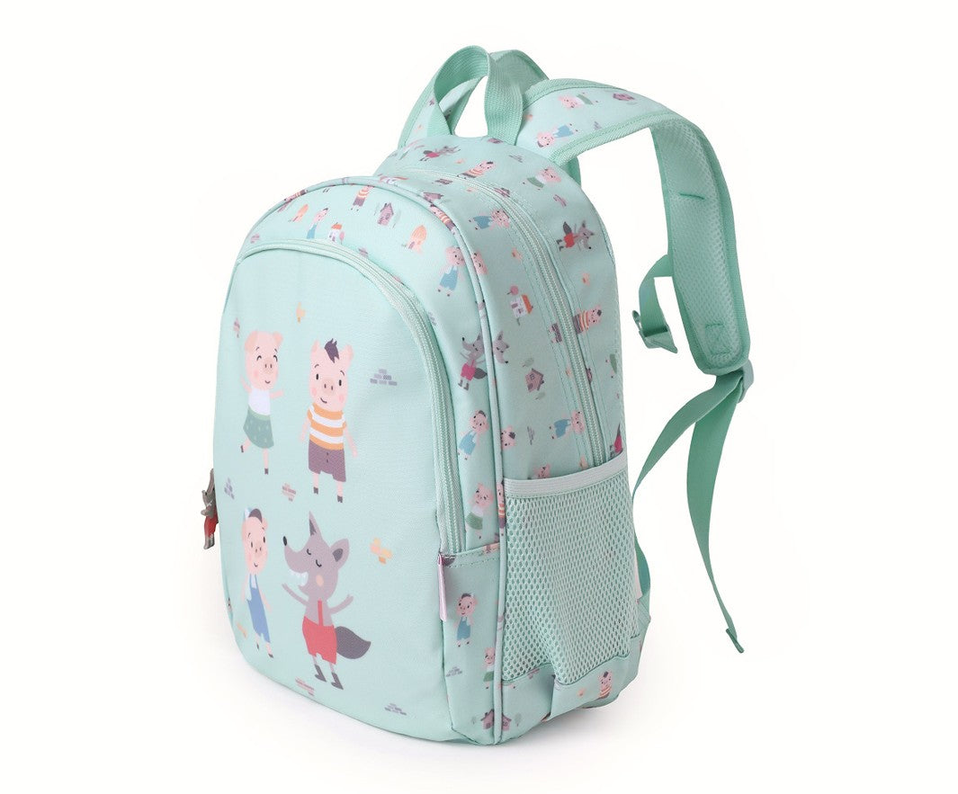 Mochila Média com Porta-chaves The Three Little Pigs