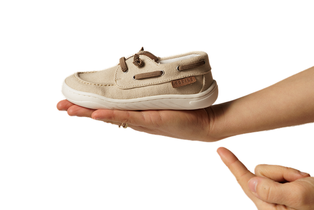 Sapatinhos Barefoot - Rooties Náuticos Magu Bege