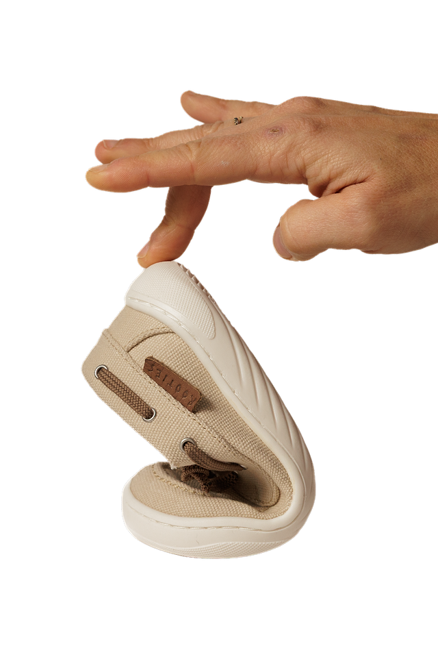 Sapatinhos Barefoot - Rooties Náuticos Magu Bege