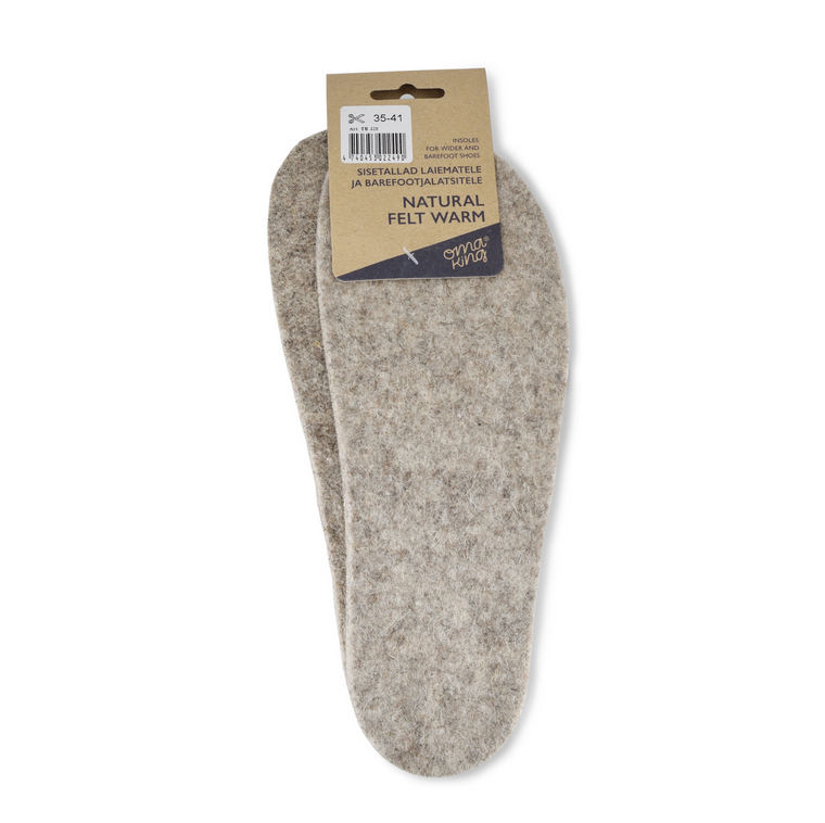 Palimilhas Barefoot Feltro Natural Universal  - Omaking