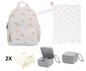 Conjunto Creche Mochila + Bolsa Impermeável + Musselinas + Caixa Versátil - Tutete Savannah