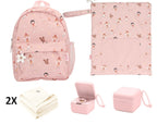 Conjunto Creche Mochila + Bolsa Impermeável + Musselinas + Caixa Versátil - Tutete Wild Fairies