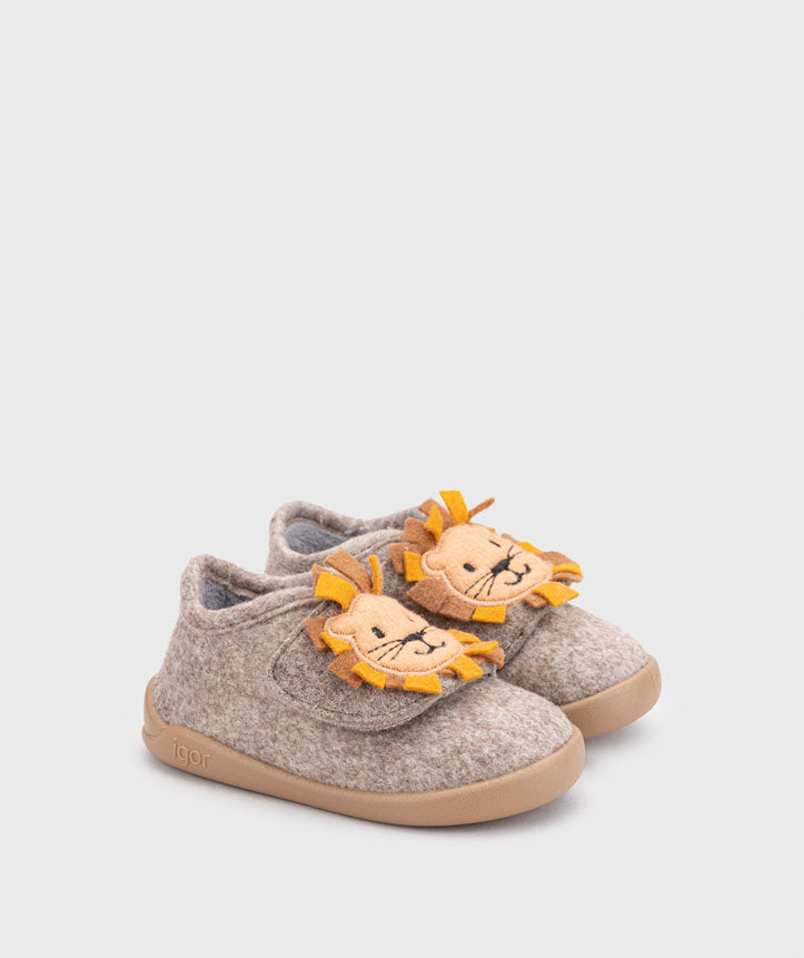 Pantufas Respeitadores do Pezinho da Criança - Igor Homie Leão Taupe